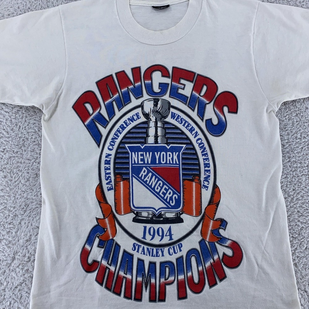 Vintage New York Rangers Shirt Small NHL Hockey Stanley Cup Champs 90s 1994